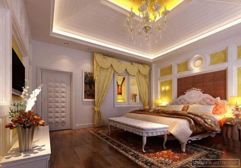 Plasterboard ceiling in bedroom 2