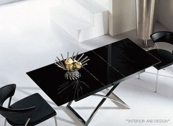 Glass glass table - photo 1