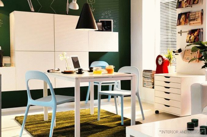 Examples of decorating a room with furniture from Ikea 1