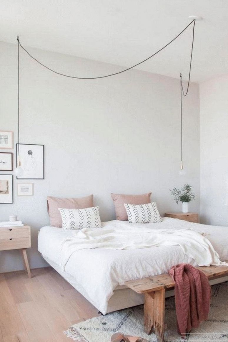 Minimalistic bedroom interior 1
