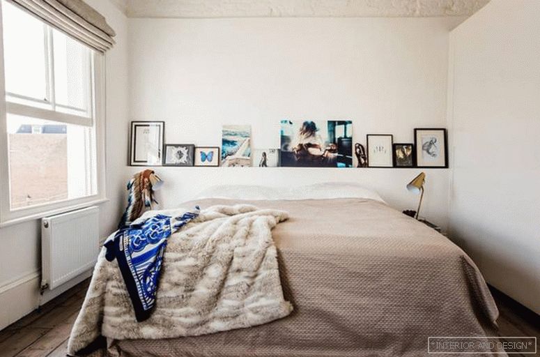 Family photos in bedroom interior 5