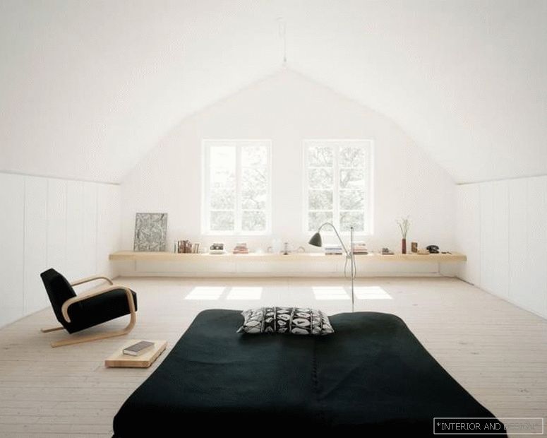 Zen minimalism in the interior of a bedroom 4