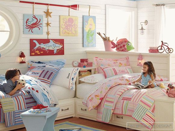 Beds for two children of different sexes - 5