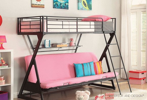 Baby bed with built-in sofa - 3