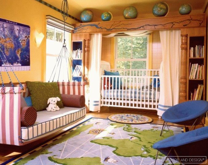 Bed in the boy's room