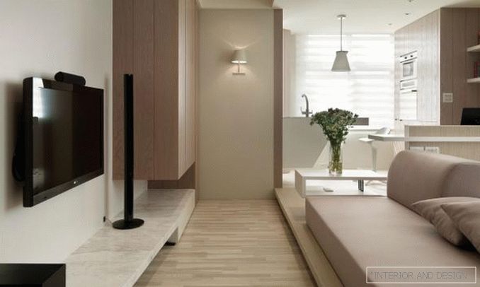 design one-room apartment 12