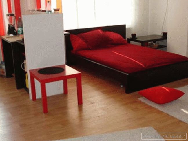 Design of one-room apartment 7