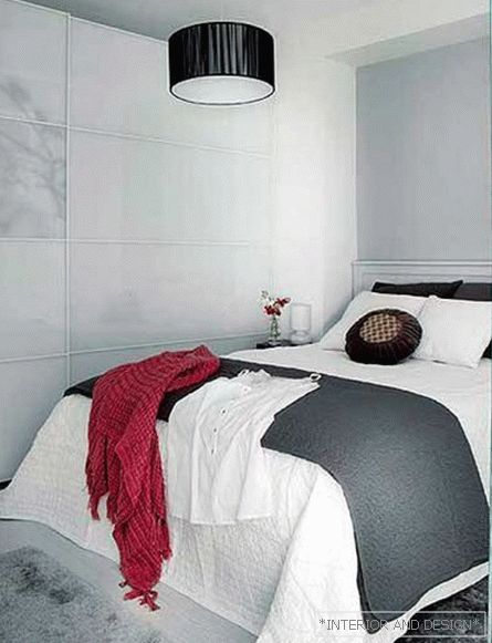 Design features of a small bedroom without windows 4