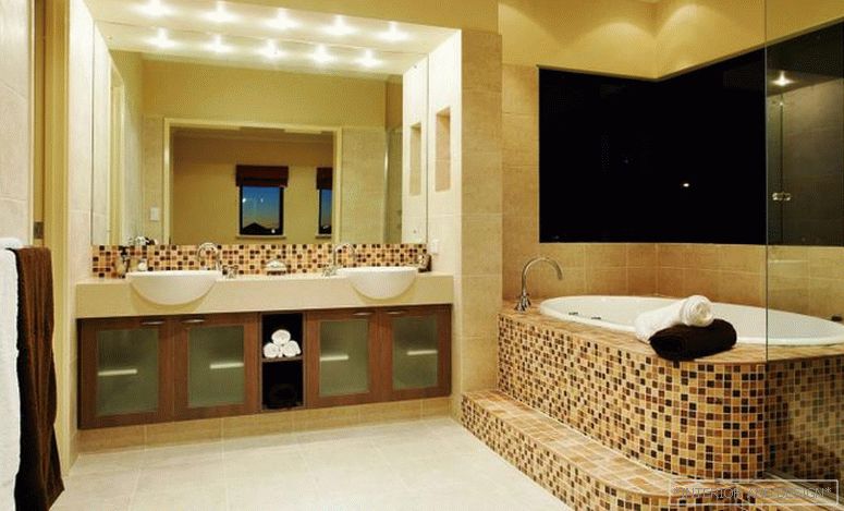 Photo of a modern bathroom interior