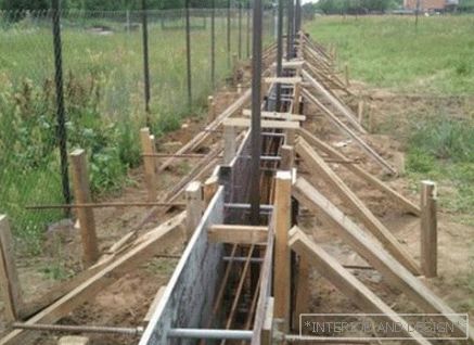 How to make a formwork for the fence своими руками