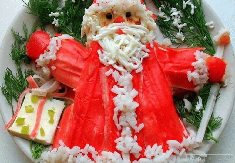 Christmas salad Santa Claus 3