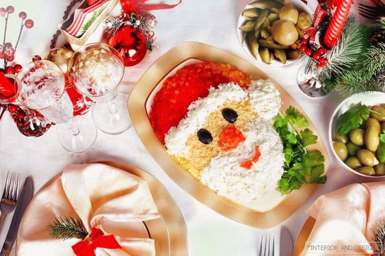 Christmas salad Santa Claus 1