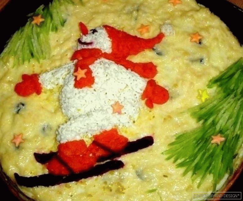 Christmas salad Snowman