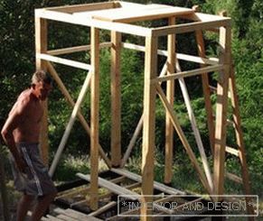 What to make frame shower stall