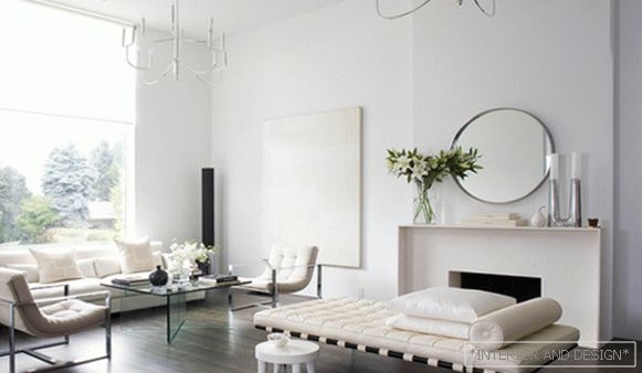 Living room in modern style (minimalist furniture) - 2