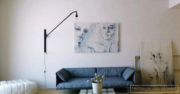 Living room in modern style (minimalist furniture) - 3
