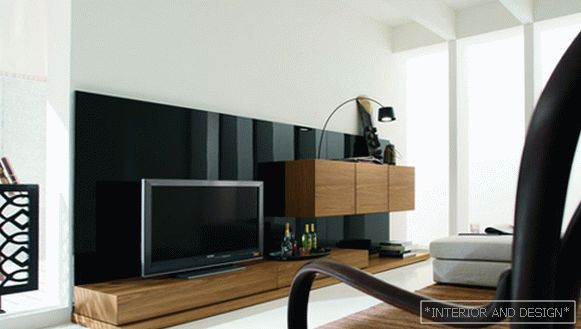 Living room in modern style (minimalist furniture) - 5