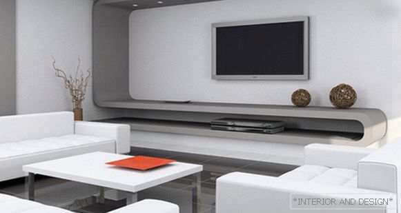 Furniture for the living room in modern style (high-tech) - 3