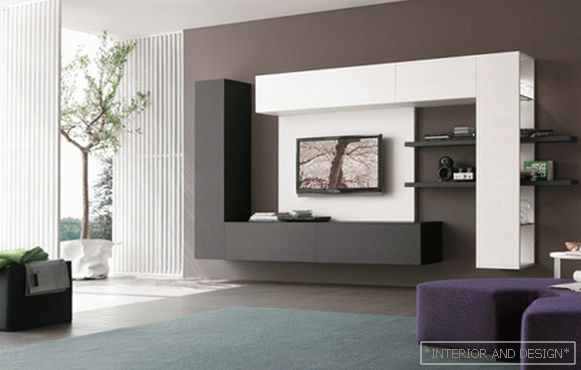 Living room in modern style (high-tech furniture) - 2