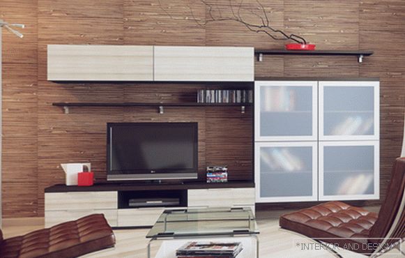 Living room in modern style (modern furniture) - 2
