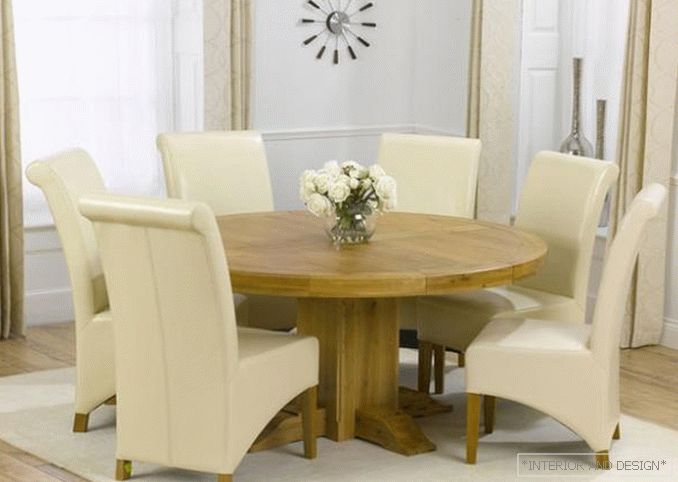 Round shape dining table - 1