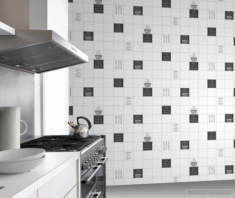 kitchen wallpaper gray scale 1