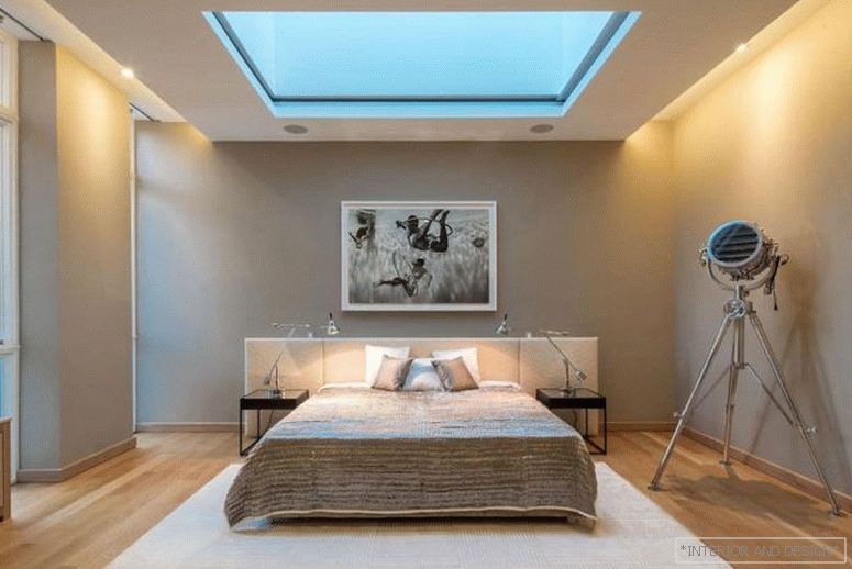 Plasterboard ceiling for bedroom 12-14 m 6