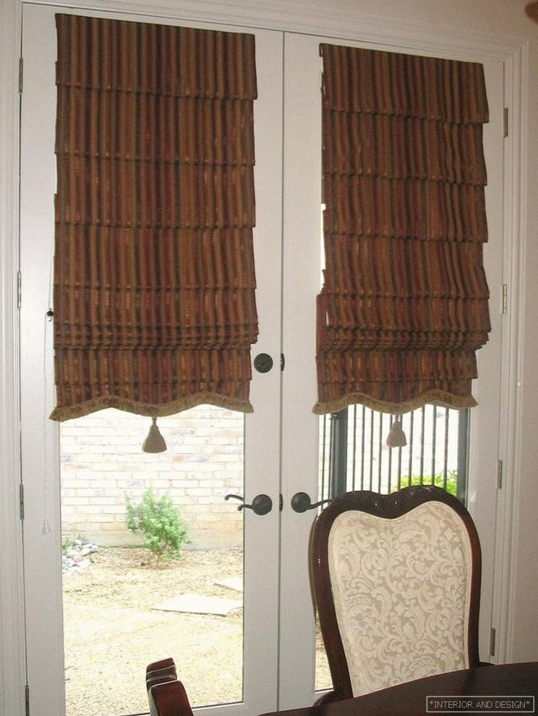 Roman curtains in retro style 2