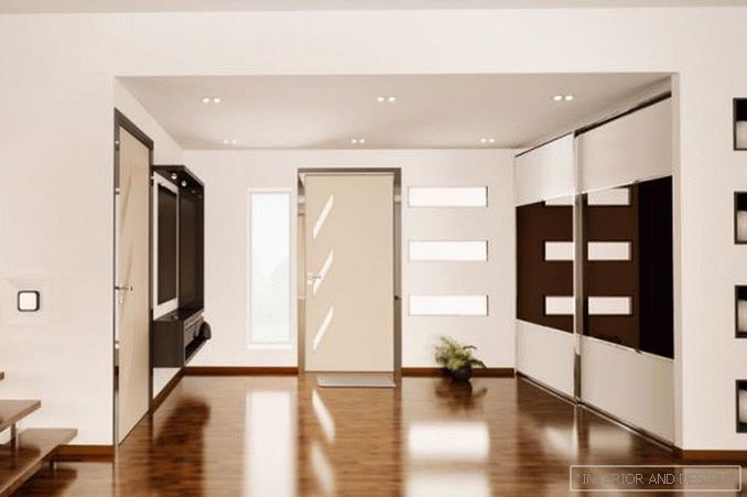 Features of a sliding wardrobe for a hall