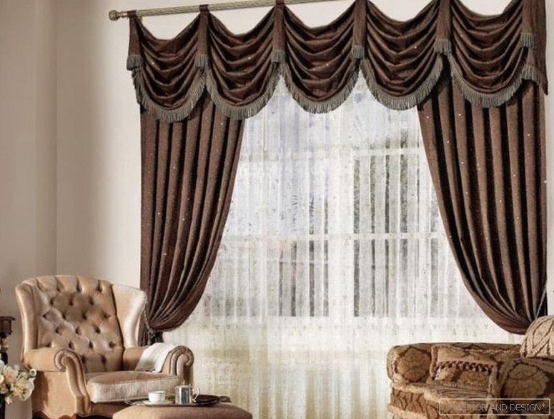 Curtains for a living room in a classic style 6