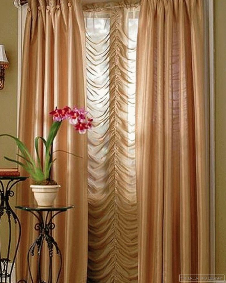 Curtains for the living room in a classic style 10