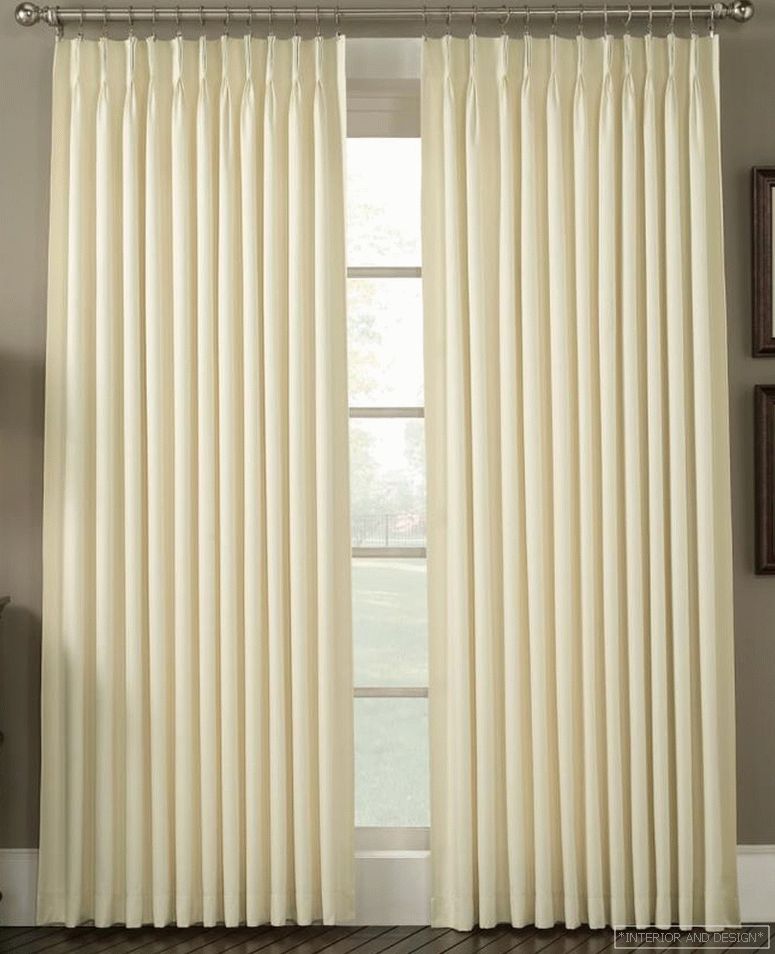 Curtains for the living room on the rings 1