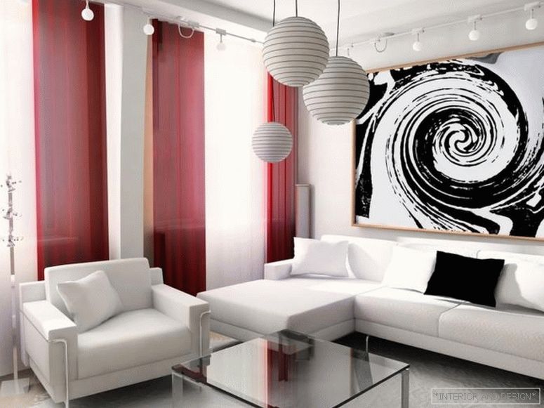 Curtains for the living room in a modern style 9