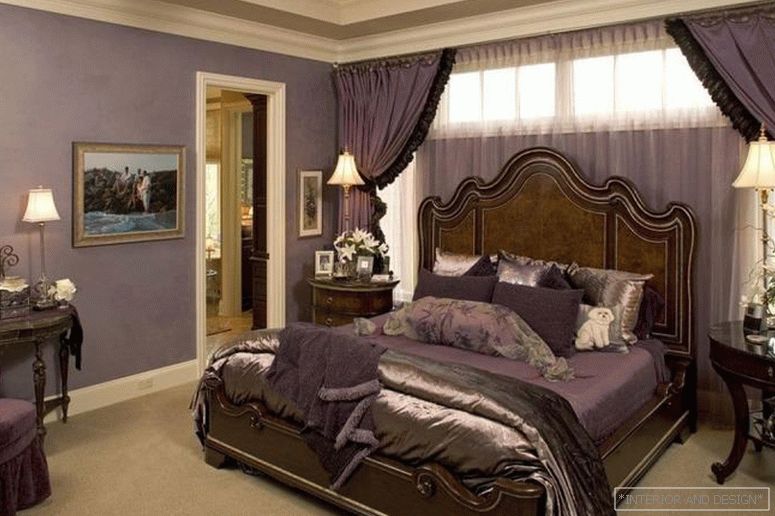 Purple curtains for the bedroom 1