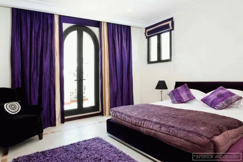 Purple curtains для спальни 4