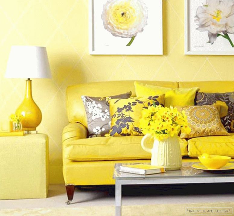 Yellow color in the interior 1
