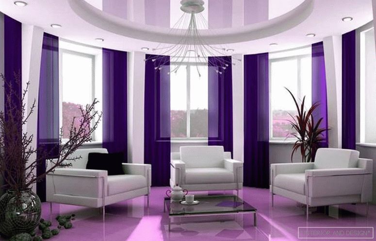 Violet color in the interior 4