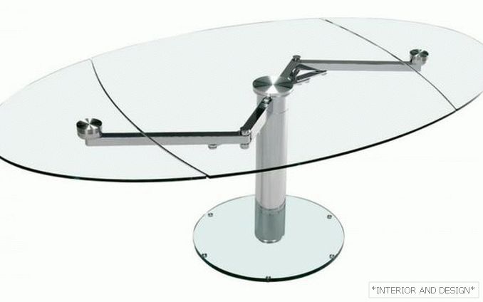 Glass glass table - photo 2