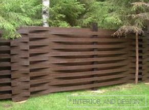 Wooden fence