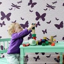 Liquid wallpaper in the nursery 4